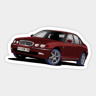 Rover 75 in red Sticker